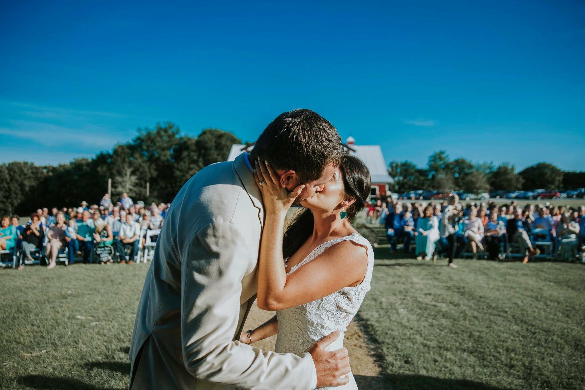 first kiss wedding photography